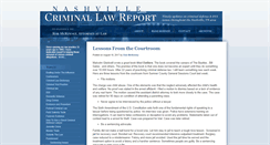 Desktop Screenshot of nashvillecriminallawreport.com