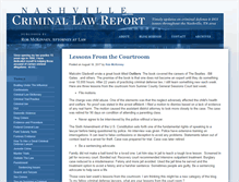 Tablet Screenshot of nashvillecriminallawreport.com